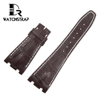 Replacement Brown alligator leather band fit for Audemars Piguet royal oak strap 42mm Safari 26170ST.OO.D091CR.01