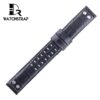 Buy 22mm Replacement Hamilton Khaki Aviation Black leather watch band strap