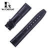 Aftermarket OEM replacement Black alligator Leather watch straps for IWC Portofino / Portuguese Chronograph luxury watches online 18mm 20mm strap size with multi colors including black brown blue orange and more watchbands at a discount price.