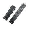 Replacement watch band compitable for the Hamilton Khaki Aviation watch Black Calf Leather strap with rivet 22mm
