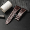 Custom Brown Alligator leather watch strap replacement for Audemars Piguet royal oak 26mm 28mm 30mm band (1)