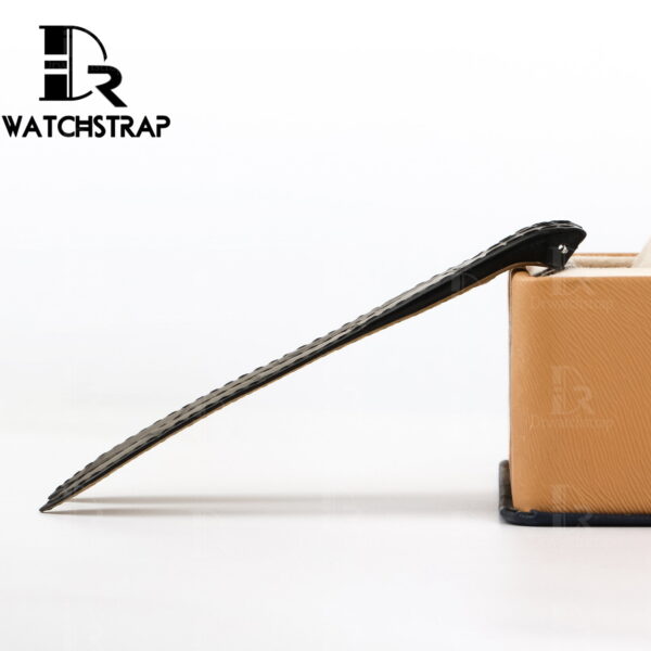 Custom handmade best quality replacement Black America Alligator Leather Cartier Santos 100 watch straps and watch bands Cartier Santos 100 Midsize Large Chronograph XL size watches - OEM aftermarket high-end leather watchbands online at a low price