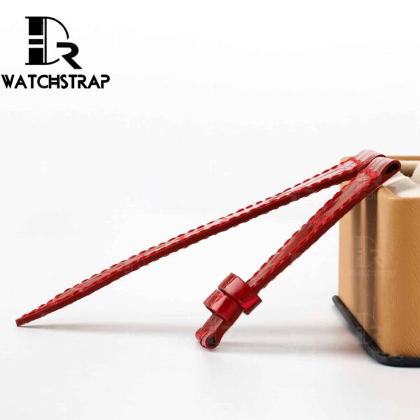 Replacement Red Leather Watch Band Strap Fit For Franck Muller Master Square 6000K ST DT