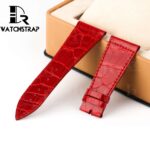 Franck Muller Conquistador 8001 Black alligator leather watch straps (3)