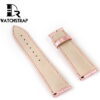 Pink America Alligator leather watch band strap fot Franck Muller CASABLANCA 8880 color dreams wristwatch