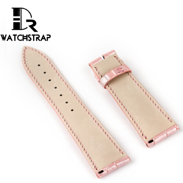Pink America Alligator leather watch band strap fot Franck Muller CASABLANCA 8880 color dreams wristwatch