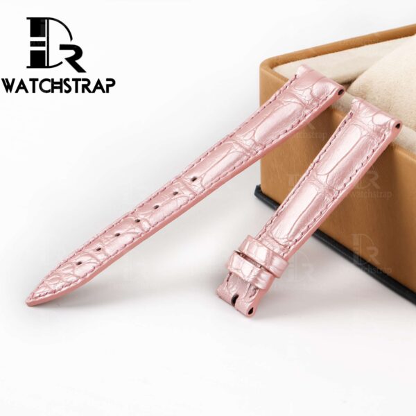 Pink America Alligator leather watch band strap fot Franck Muller CASABLANCA 8880 color dreams wristwatch