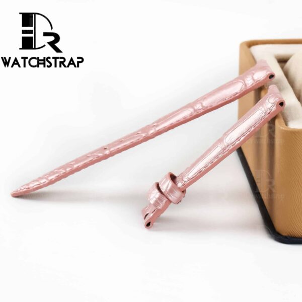 Pink America Alligator leather watch band strap fot Franck Muller CASABLANCA 8880 color dreams wristwatch