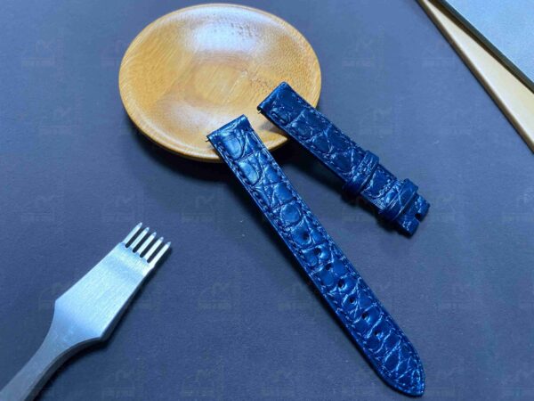 Chopard happy sport strap replacenemt leather blue watch band bracelet