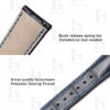 Buy custom Franck Muller Casablanca 8880 Blue leather watch straps 22mm handmade for sale (2)