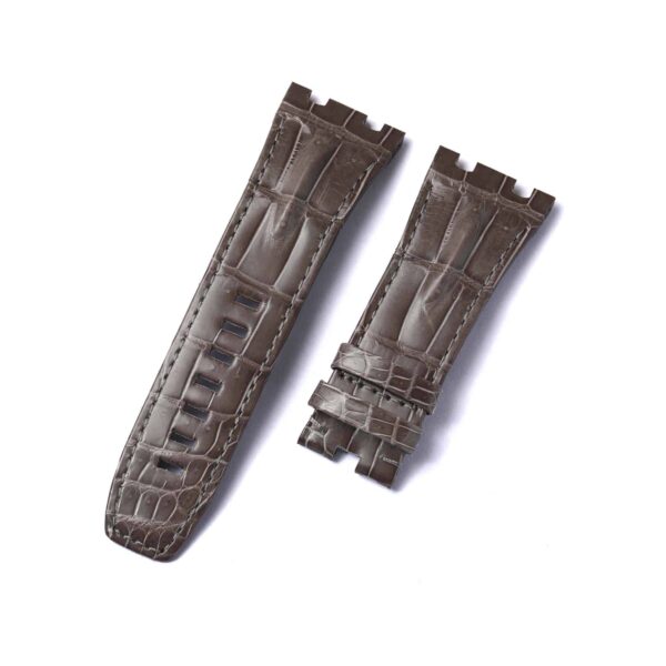 Custom Audemars Piguet Royal Oak Grey leather watch band 26mm 28mm 30mm for sale