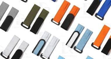 Custom replacement high quality nylon canvas velcro strap for Rolex Omega and more watch