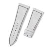 Custom handmade alligator white watchband for Franck Muller strap