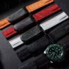 Rolex Velcro watch strap replacement 20mm canvas black blue green yellow red orange watchbands for Rolex Omega Patek Philippe Blancpain sailcloth Canvas nylon straps online