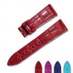Custom blue alligator strap for Franck Muller Vanguard V32 V41 V45