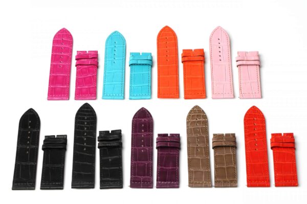 Custom leather strap for Franck Muller Long Island watch strap