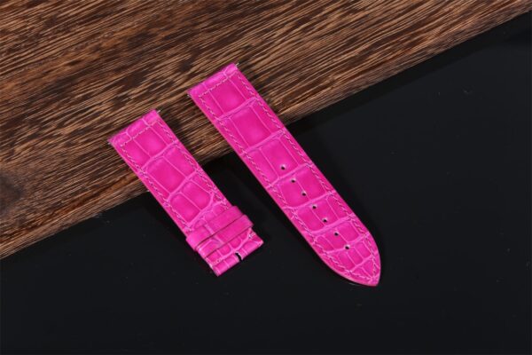 Custom leather strap for Franck Muller Long Island watch strap