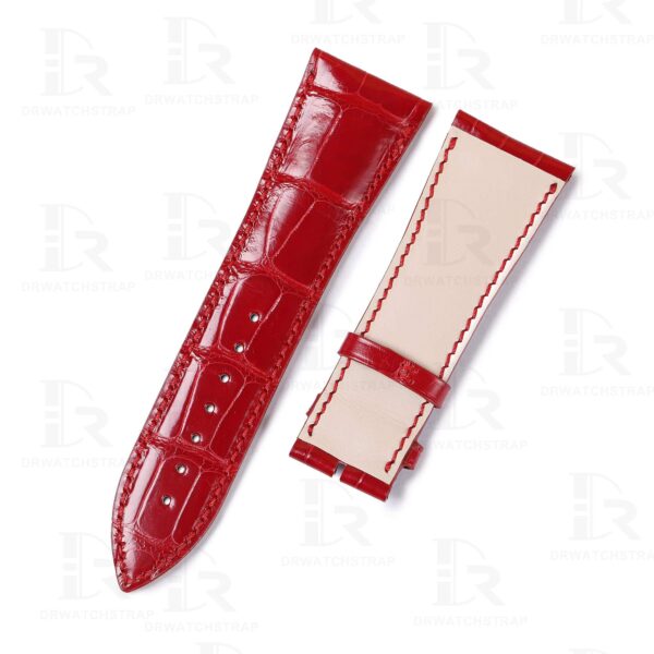 Replacement Red Leather watch band strap fit for Franck Muller Casablanca