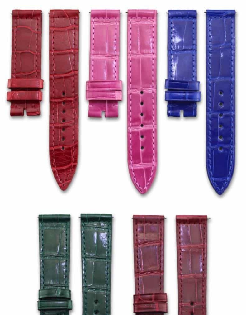 Custom leather strap for Franck Muller Long Island watchbands