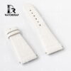 Aftermarket White leather band strap America Alligator fit for Corum Ti-Bridge Ladies watch
