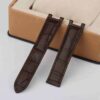 Custom genuine best quality OEM alligator brown leather strap and watch band replacement with single-folded for Cartier Pasha de men's and women's luxury watches - Shop the handmade crocodile grade A material watch straps & watch bands from DR Watchstrap online at a low price