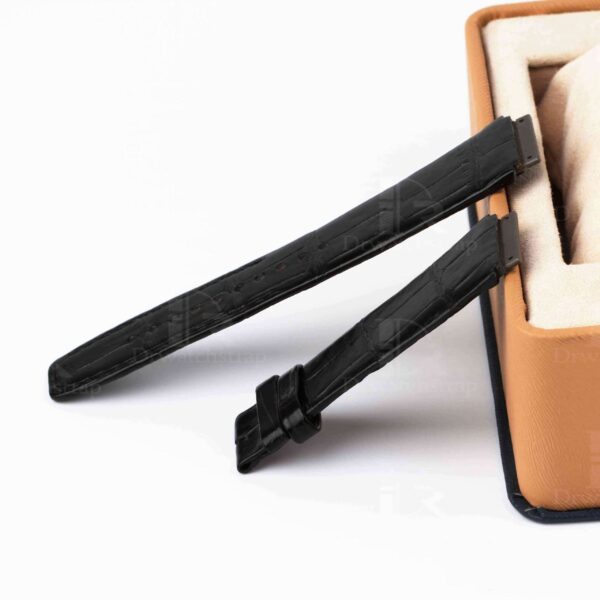 Best quality genuine custom black Richard Mille RM leather strap replacement and watch band for RM 005 007 010 011 016 030 035 055 067 67-02 and more for sale - Shop OEM aftermarket watchbands at a discount price