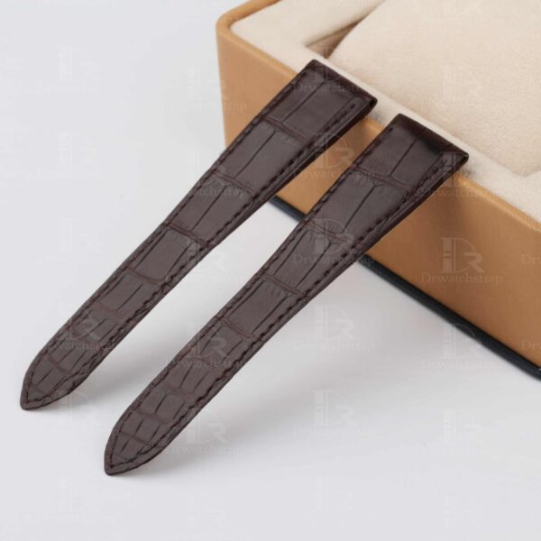 1605617983-Cartier-Calibre-De-Cartier-Brown-leather-watch-band-buy-replacement-sale (3) Best quality OEM high-end replacement brown alligator crocodile leather Cartier Calibre watch strap and watch band for Cartier Calibre dive watches online - Aftermarket leather watchbands for Cartier Calibre at a low price
