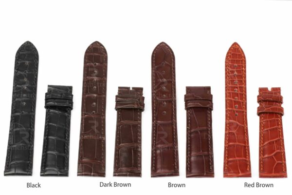 OEM Handmade replacement America Alligator leather watch band strap universal