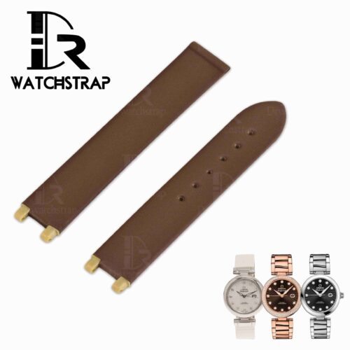 Shop Omega premium black brown white blue watch strap replacement ribbon satin watchband fir for Omega Ladymatic luxury watches online watch bands for sale