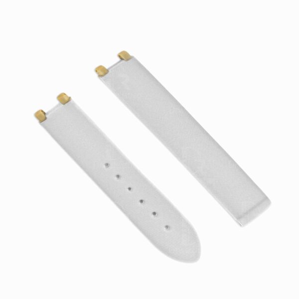 replacement White satin ribbon replacement watch band strap fit for omega de ville ladymatic