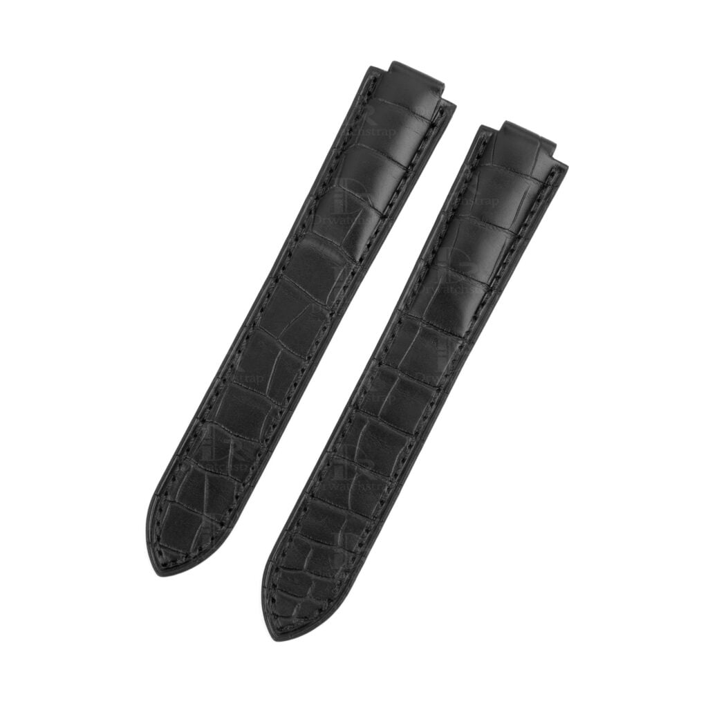 Replacement Cartier Ballon Bleu leather strap black replacement watchbands for Cartier Ballon Bleu watches 33mm 36mm 42mm 43mm best quality straps online for sale