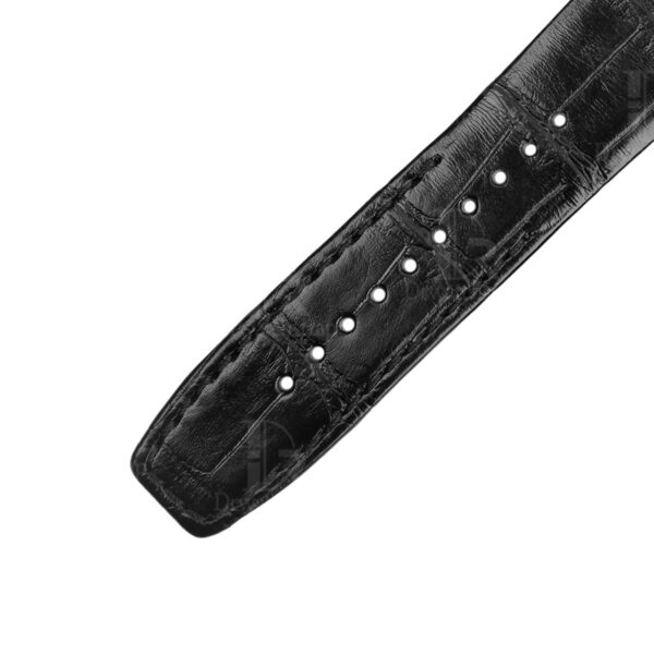 Best quality genuine custom black Richard Mille RM leather strap replacement and watch band for RM 005 007 010 011 016 030 035 055 067 67-02 and more for sale - Shop OEM aftermarket watchbands at a discount price