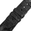 Handmade Black Alligator Leather watch band Curved End fit for Jules Audemars Extra-thin