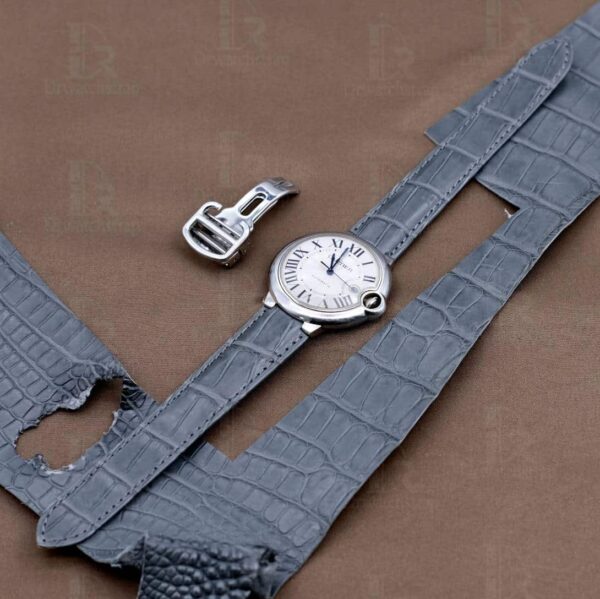 Replacement Cartier Ballon Bleu leather strap black replacement black blue pink brown watchbands for Cartier Ballon Bleu watches 33mm 36mm 42mm 43mm best quality strap online for sale