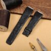 Best quality genuine custom black Richard Mille RM leather strap replacement and straps for RM 005 007 010 011 016 030 035 055 067 67-02 and more for sale - Shop OEM aftermarket watch bands