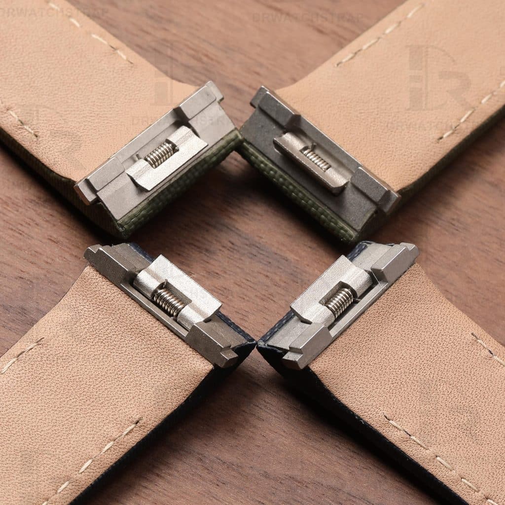 Buy Custom best quality black canvas nylon for Cartier Roadster 2510 xl Quickswitch handmade strap and watch band fabric replacement Chronograph Non Chronograph mens and womens 19mm 20mm watch (2)