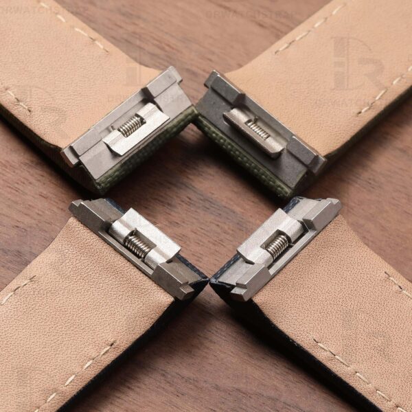 Buy Custom best quality black canvas nylon for Cartier Roadster 2510 xl Quickswitch handmade strap and watch band fabric replacement Chronograph Non Chronograph mens and womens 19mm 20mm watch (2)