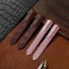 Buy custom Cartier Ballon Bleu Brown Pink leather watch straps 14mm 16mm 18mm 20mm 22mm strap replacement for sale