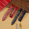 Buy custom Piaget Limelight Gala straps red black Alligator leather watch band for sale stitchless