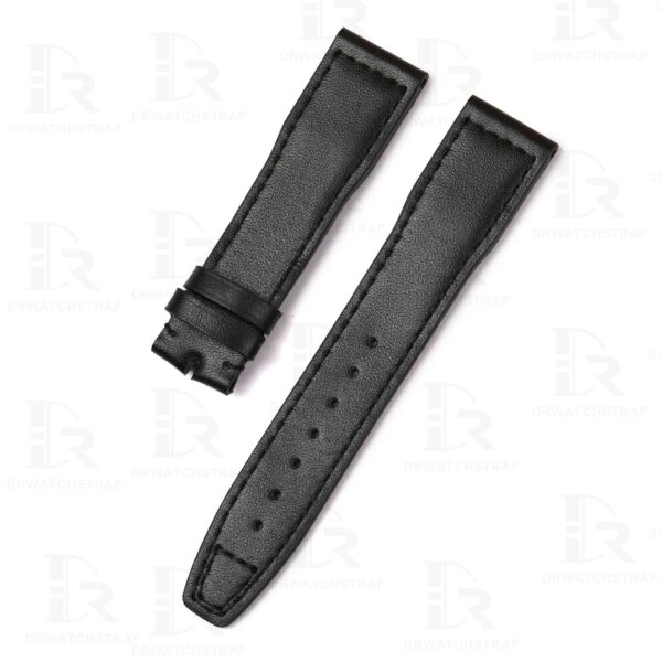 Custom Black replacement leather watch strap replacement for IWC Pilot Mark XVIII Chronograph