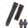 Custom Black replacement leather watch band 20mm 21mm watch strap replacement for IWC Pilot Mark XVIII