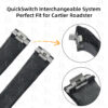 Custom replacement Black nylon watch bands for cartier roadster QuickSwitch Interchangeable System
