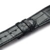 Replacement Black Alligator leather strap fit for Ulysse Nardin Executive