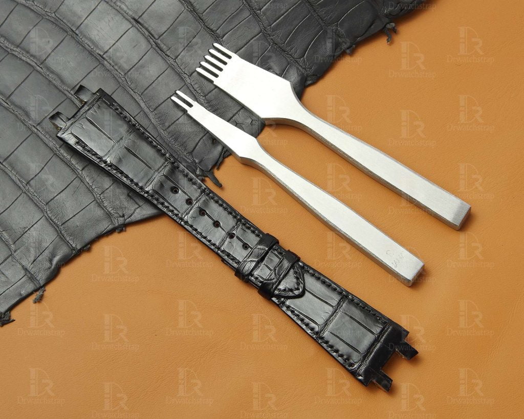 Buy replacement Ulysse Nardin Executive watch strap for sale black alligator