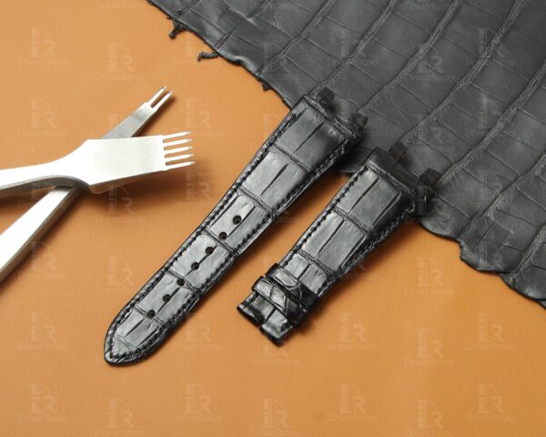 Buy replacement Ulysse Nardin Executive watch strap for sale black alligator