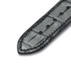 Replacement Black Alligator leather strap fit for Ulysse Nardin Executive