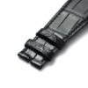 Replacement Black Alligator leather strap fit for Ulysse Nardin Executive
