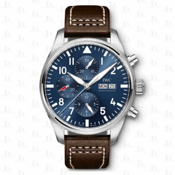 Handmade calfskin Santoni leather watch strap for IWC Pilot Spitfire