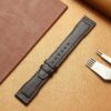 Handmade Santoni brown leather watch strap 21mm for IWC Pilot Spitfire Mark XVIII Chronograph band