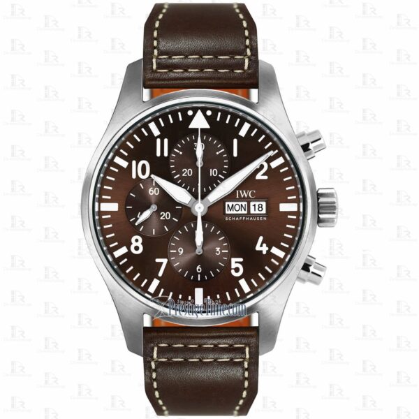 Handmade calfskin Santoni leather watch strap for IWC Pilot Spitfire